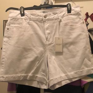 White high waist Judy Blue shorts
